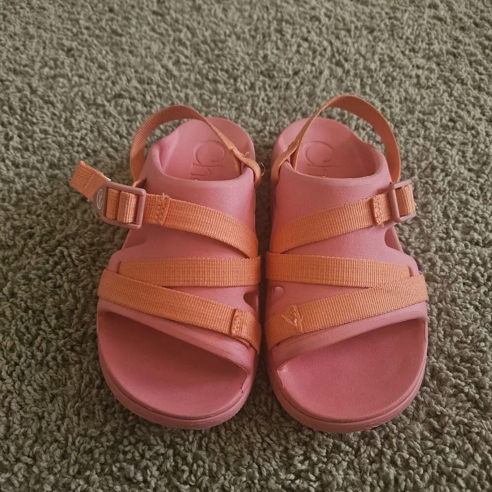 Chaco Chillos Sport Sandals Pink Girls Kids Youth Size 4 M Summer